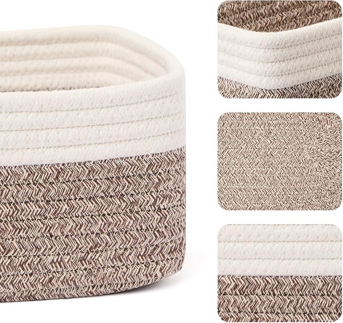 MiniArk Small Storage Baskets for Organizing | Closet Organizer Bins | Shelf - Image 2