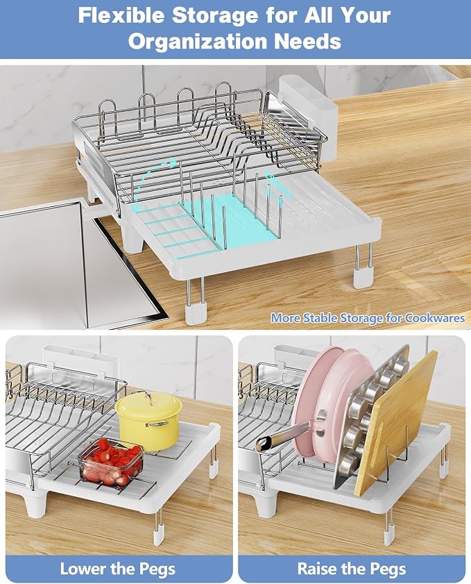 Expandable Dish Drying Rack, Dish Racks - Image 4