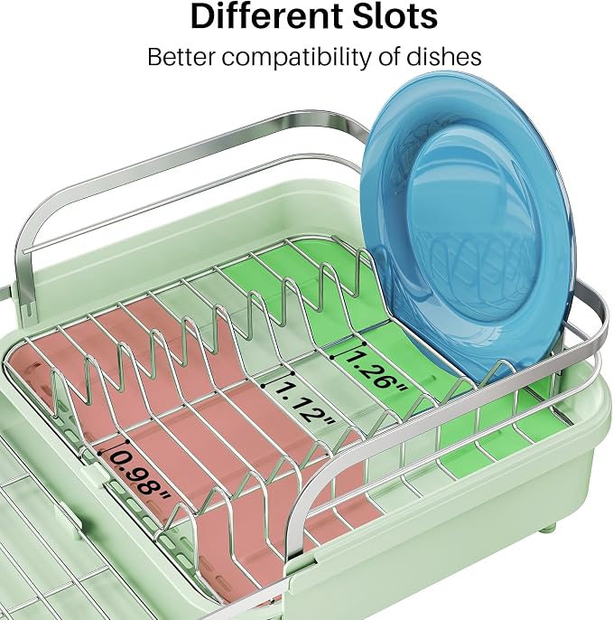 SNTD Dish Drying Rack, Expandable Dish Rack - Image 6