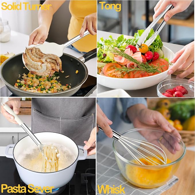 LIANYU 15 Pcs Cooking Kitchen Utensils Set - Image 4