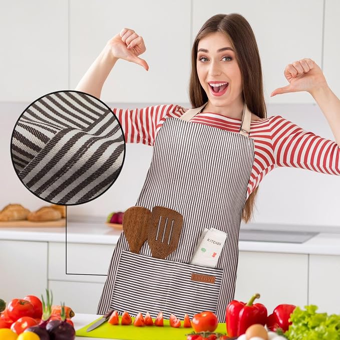 BeLuyi 2 Pack Adjustable Bib Apron - Image 3