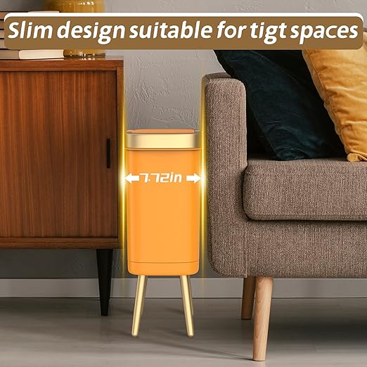 Procade Bedroom Trash Can with Lid, Slim Bathroom Trash Cans with Lids - Image 4