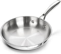 MICHELANGELO Stainless Steel 8 inch Frying Pan, Small Skillet by Michelangelo