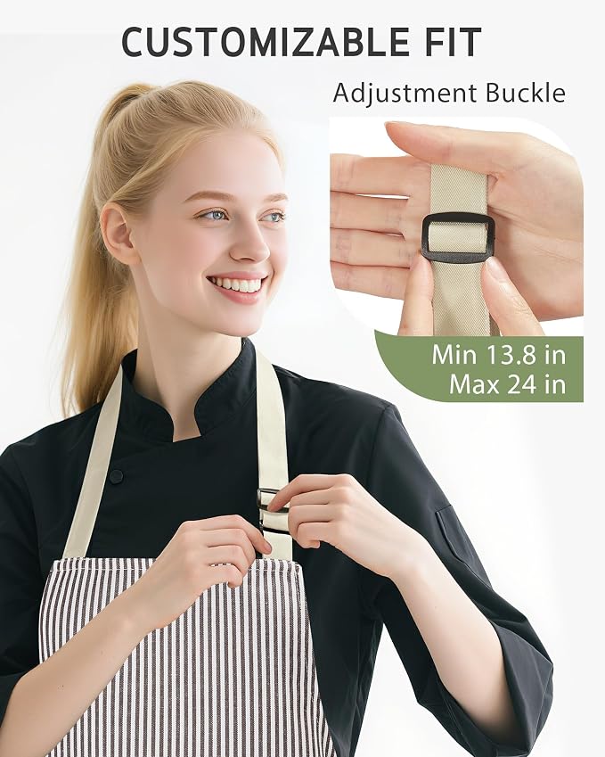 Syntus Chef Apron for Men Women Kitchen Cooking Apron - Image 4