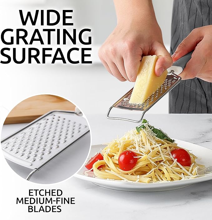 Zulay Kitchen Professional Cheese Grater Stainless Steel - Image 3