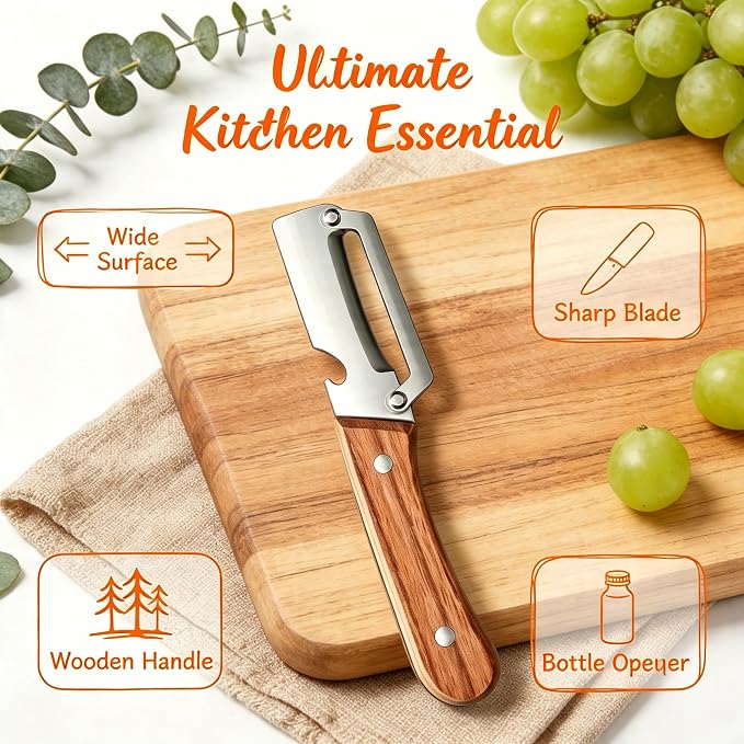 Vegetable Peeler 2 Pack, Carrot & Papaya - Image 3