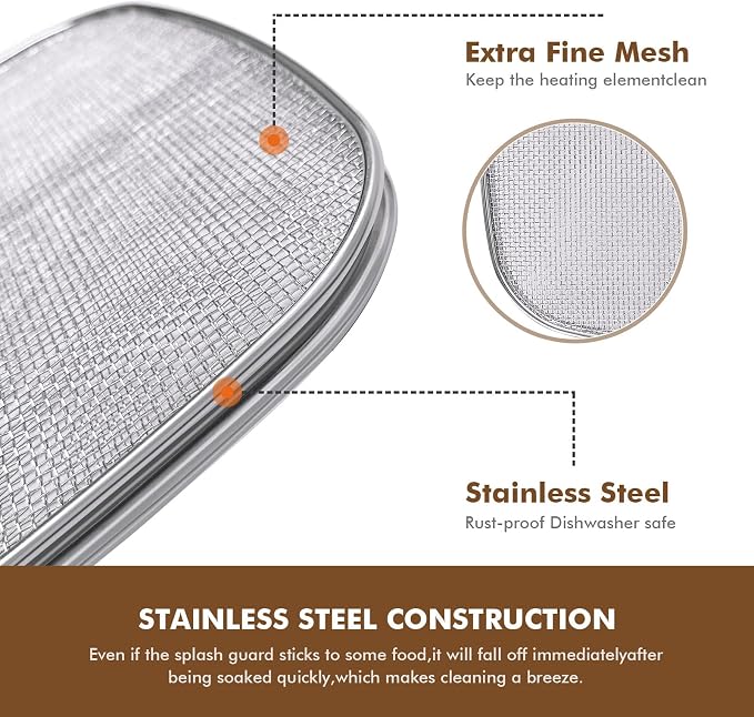 Stainless Steel Splatter Shield - Image 3