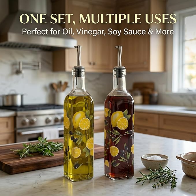 Topadorn 17 oz Olive Oil Dispenser Bottle Set - Image 3