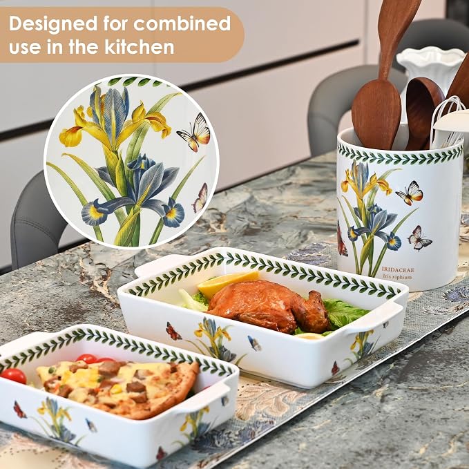 ACMLIFE Ceramic Casserole Dish Set, Ceramic Baking Dish - Image 3