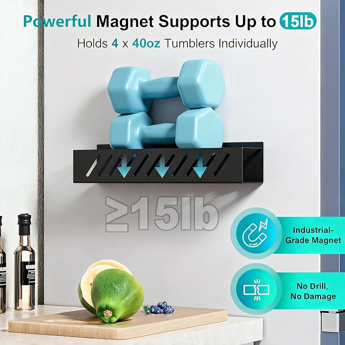 Magnetic Cup Holder for 8 Stanley 30/40 oz Tumbler, Flexible disassembly - Image 5