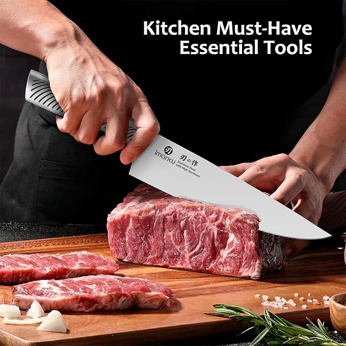 imarku Knife Set, 14 Piece Premium Kitchen Knife Block Set, Razor Sharp - Image 2