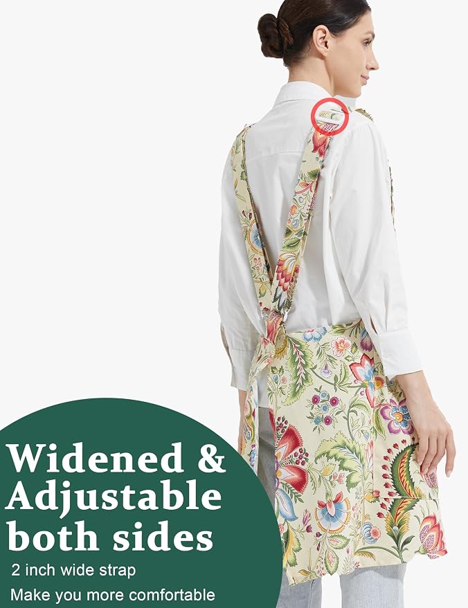 Cozy Adjustable Cross Back Aprons - Image 3