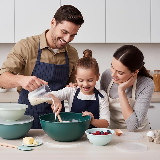 BoxedHome BPA Free Plastic Round Mixing Bowl - Image 2