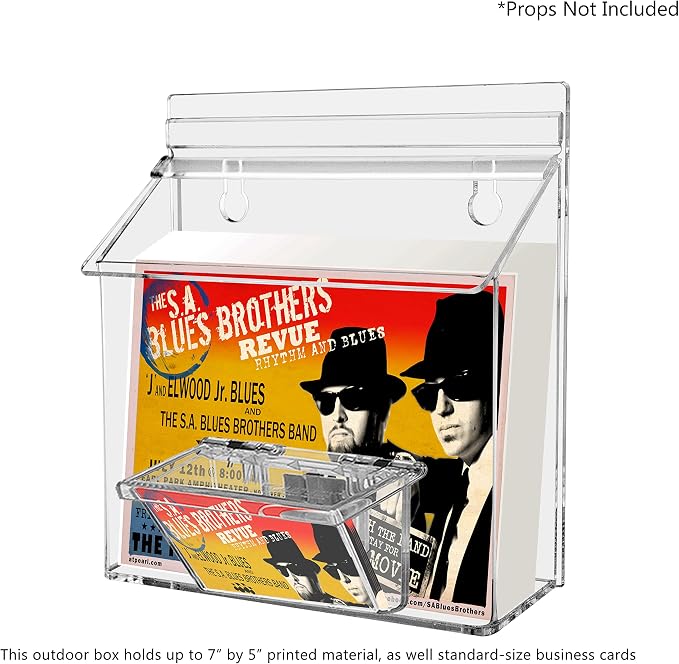 Marketing Holders Outdoor Brochure Holder Holds 7.5" x 5.5" Advertising - Image 4