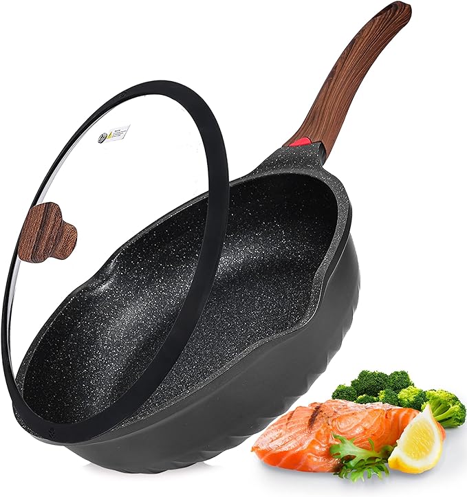 Vinchef Nonstick Deep Frying Pan Saute Pan by VINCHEFMeetBetterLife