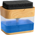 S&T INC. Dish Soap Dispenser and Sponge Holder by STINC