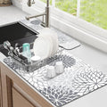 Findosom 2PCS 16" x 24" Dish Drying Mat & 24" x 5.5" Sink Splash Guard by Findosom