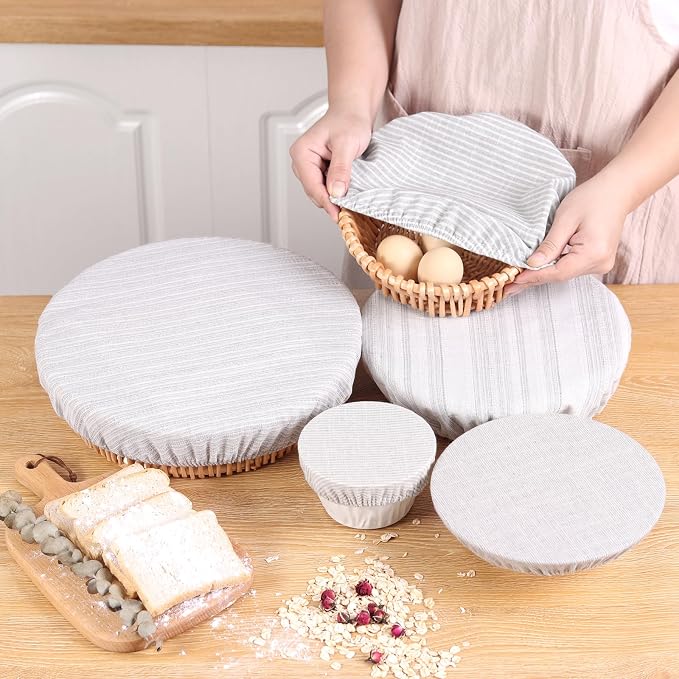 Reusable Bowl Covers, 5 Size Stretch Cloth Bowl Covers - Image 3