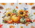 Sunflower Pumpkin Dish Drying Mat by MOUNTANLLY