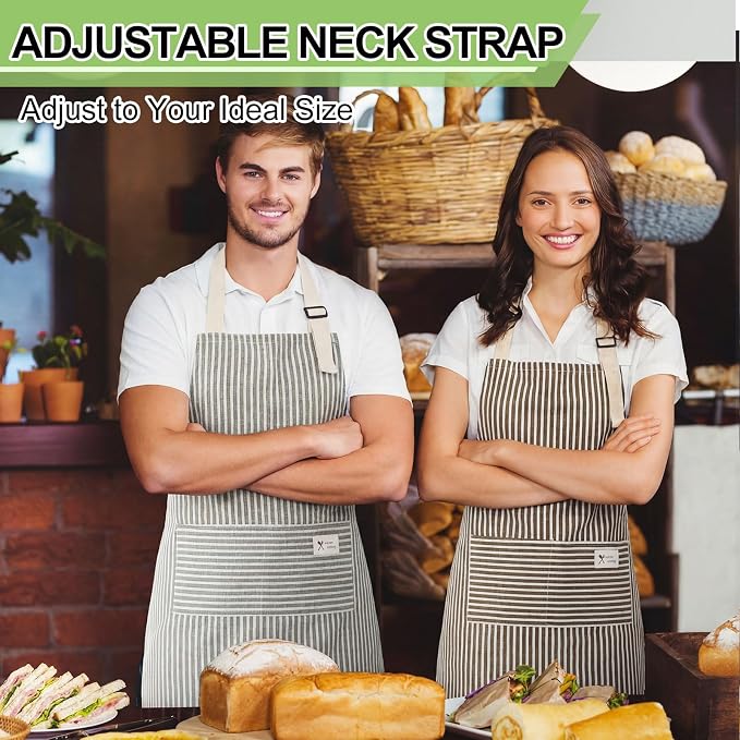 Janmercy 24 Pcs Aprons for Women Men - Image 4