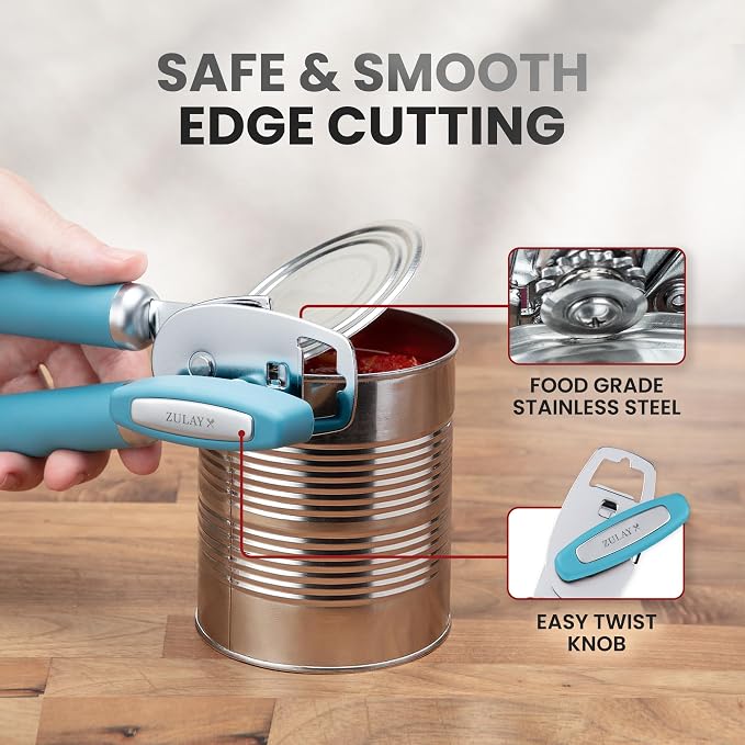 Zulay Kitchen Heavy Duty Stainless Steel Can Opener Manual - Image 4