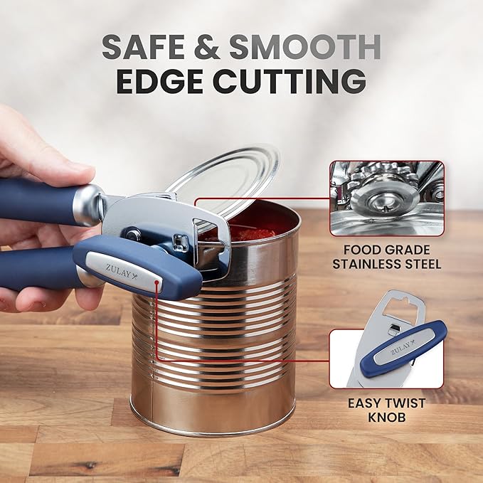 Zulay Kitchen Heavy Duty Stainless Steel Can Opener Manual - Image 4