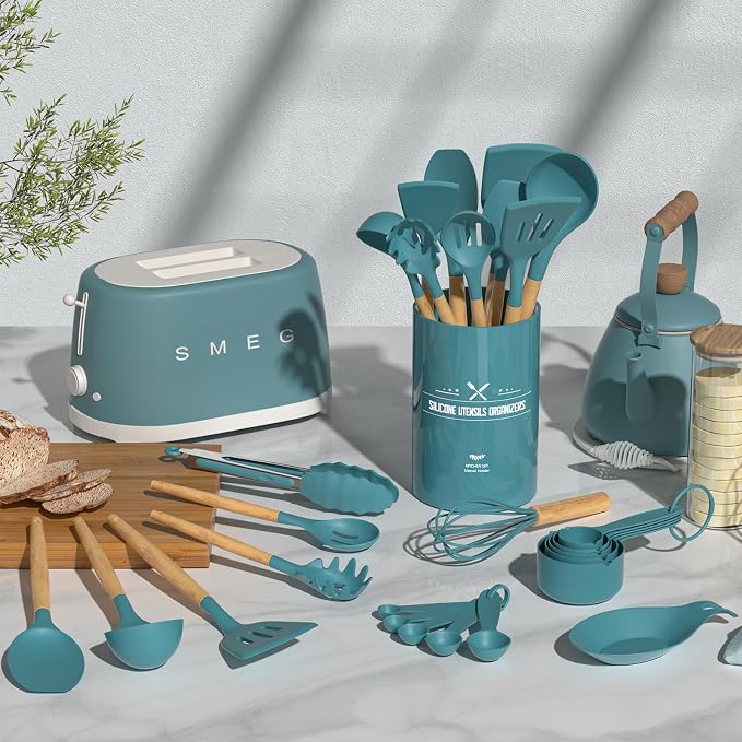 Umite Chef Kitchen Cooking Utensils Set, Silicone Kitchen Gadgets Utensil Set - Image 3