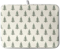 Christmas Tree Dish Drying Mat Winter Xmas Holiday Drying Mats