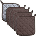 Pot Holders Cotton Made Machine Washable Heat Resistant Potholder, Pot Holder by Joyhalo