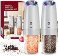 CIRCLE JOY Gravity Electric Salt and Pepper Grinder Set by CIRCLEJOY