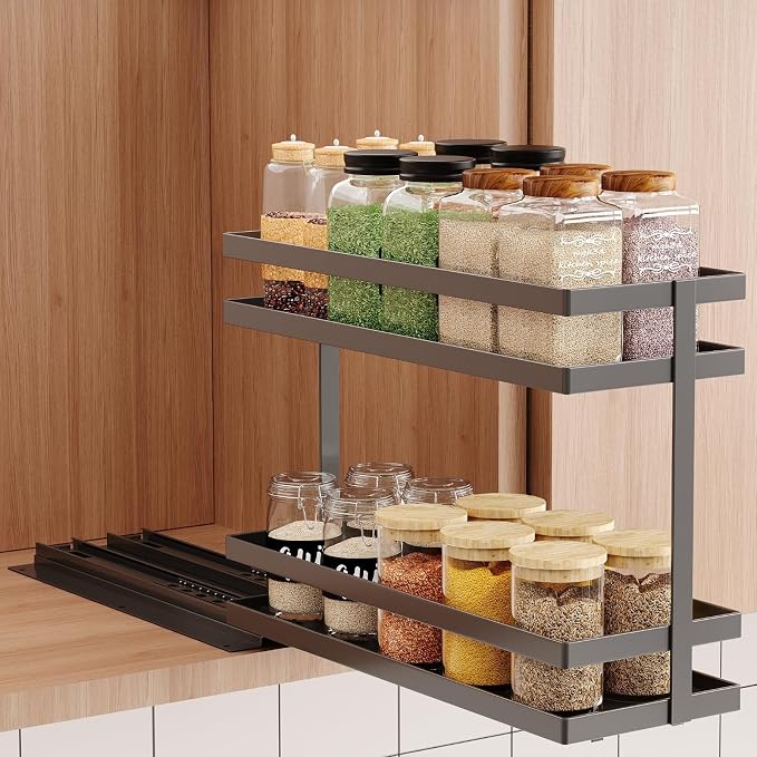 Mustorn Pull Out Spice Rack Organizer by MUSTORN