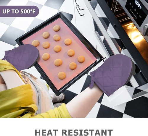 1 Pair Short Oven Mitts - Image 2