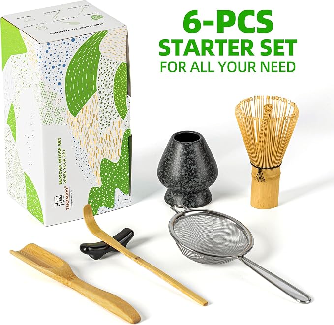TEANAGOO Matcha Whisk Set, Bamboo Matcha Whisk - Image 6