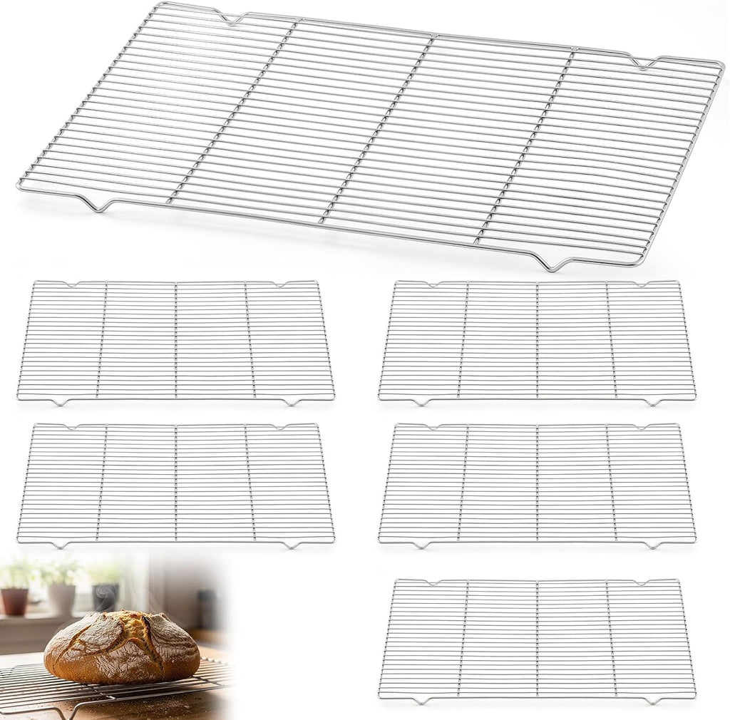 6 Pcs Cooling Racks, 24L X 16W X 1H Stainless Steel Wire Rack