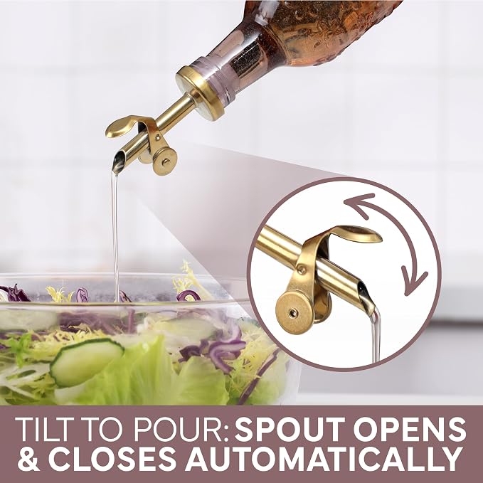 COOK WITH COLOR Glass Olive Oil Bottle Dispenser - Image 6