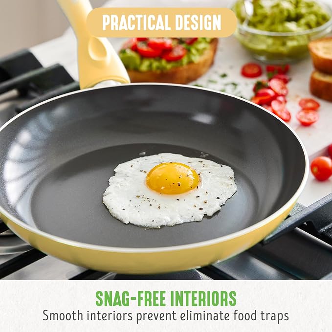 GreenLife Essentials 8" Frying Pan Skillet, PFAS-Free Ceramic Nonstick - Image 7