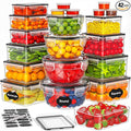 42 PCS Food Storage Containers by TOPCHASE