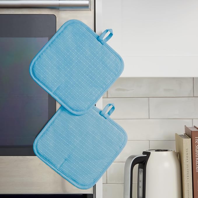 KITCHENAID Gourmet Series Gridlines Pot Holders 2-Pack Set, Heat Resistant up - Image 5