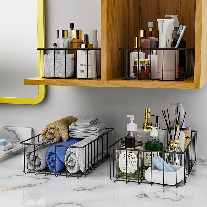 Joben Oligey 9 PACK Small Wire Storage Baskets - Image 6
