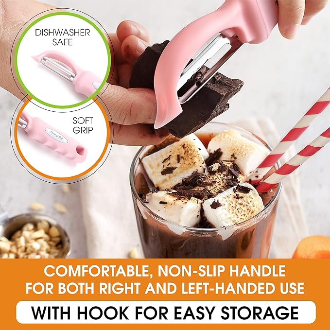 Spring Chef Premium Swivel Vegetable Peeler, Soft Grip Handle and Ultra Sharp - Image 6