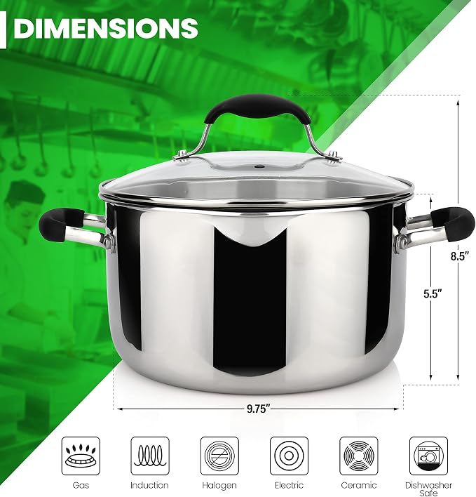 AVACRAFT Tri-Ply Stainless Steel Stockpot - Image 3