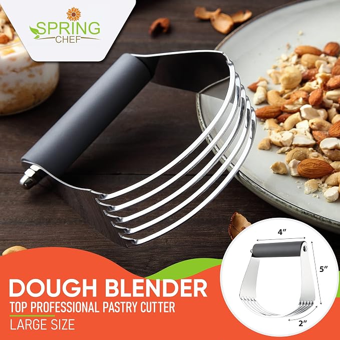 Spring Chef Large Gray Dough Blender - Image 2