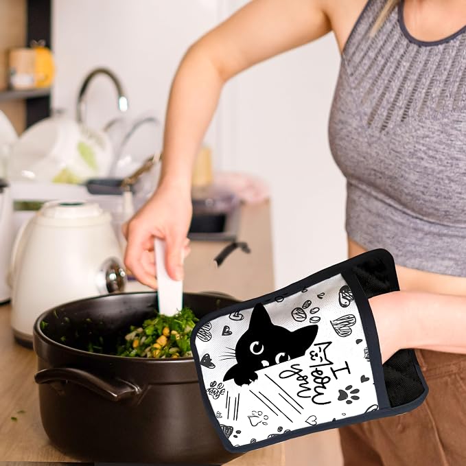 Funny Black Cat Pot Holders - Image 7