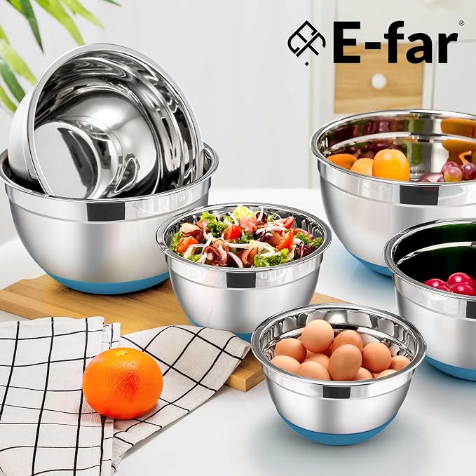 E-far Stainless Steel Mixing Bowls - Image 8