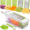NACOLUS Cheese Grater with Container, 5 In 1 Mandoline Slicer by NACOLUS