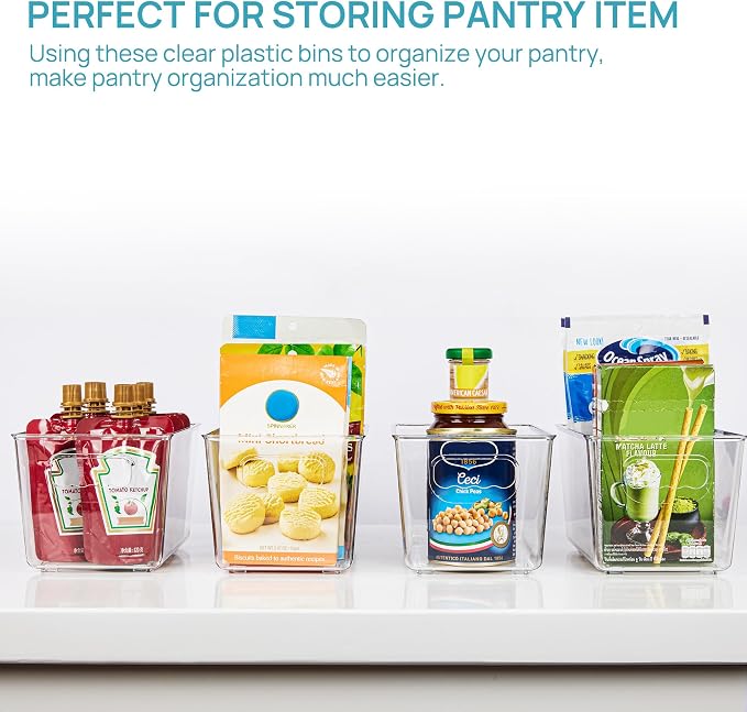 Vtopmart Clear Plastic Storage Bins, Countertops, Freezer Organization and - Image 5
