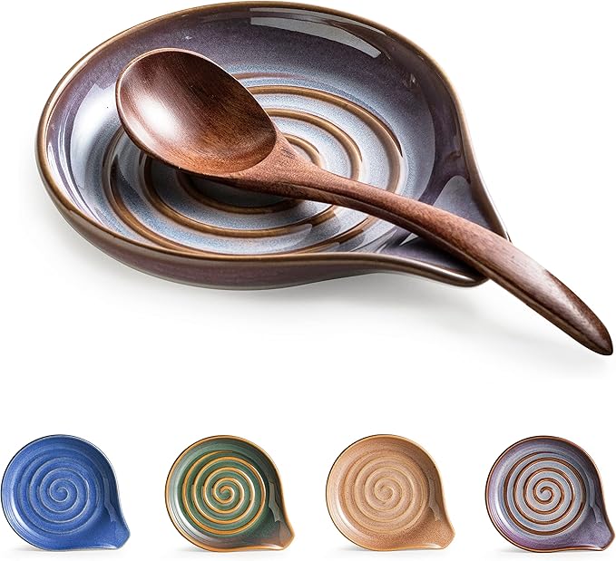 Spoon Rest, Ceramic Spoon Holder by Cormomu