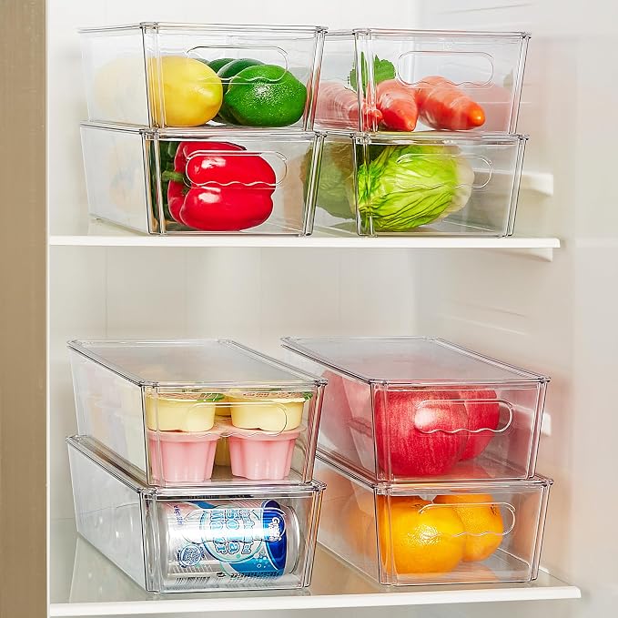 Vtopmart 2pcs Clear Organizers and Storage Bins - Image 3