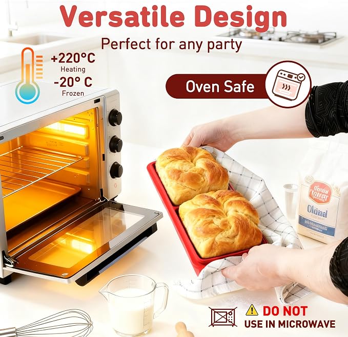 Silicone Freezer Tray with Lid Soup Freezer Container Molds with Steel - Image 7