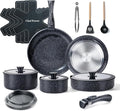 Chef Power Ceramic Nonstick Cookware Set 19 Piece by ChefPower